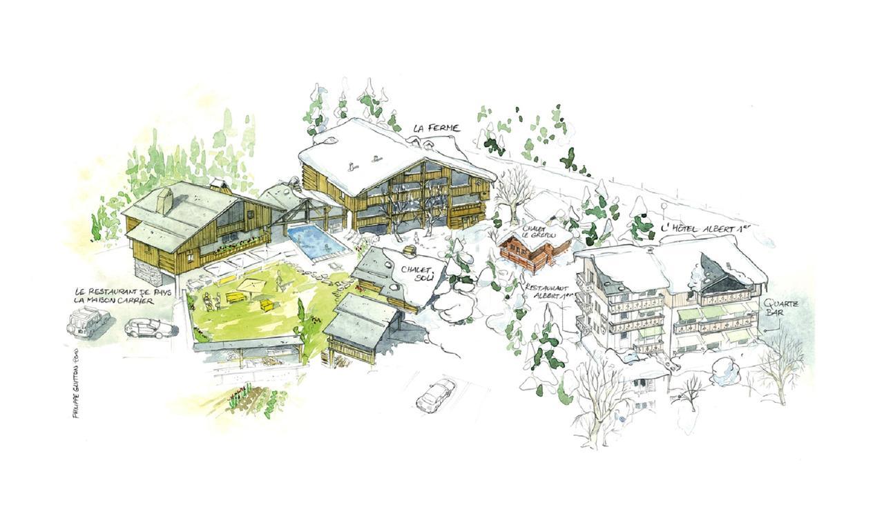 Le Hameau Albert 1Er Шамони Екстериор снимка